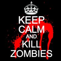 Keep Calm and Kill Zombies 16 in Basic Backpack