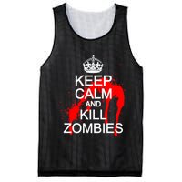 Keep Calm and Kill Zombies Mesh Reversible Basketball Jersey Tank