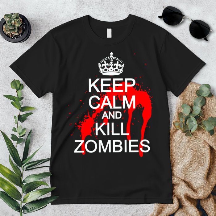 Keep Calm and Kill Zombies Premium T-Shirt