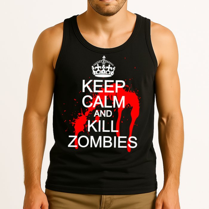 Keep Calm and Kill Zombies Tank Top