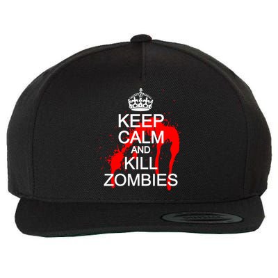 Keep Calm and Kill Zombies Wool Snapback Cap