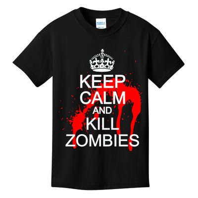 Keep Calm and Kill Zombies Kids T-Shirt