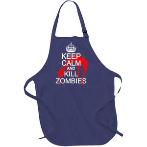 Keep Calm and Kill Zombies Full-Length Apron With Pockets