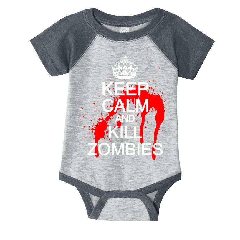 Keep Calm and Kill Zombies Infant Baby Jersey Bodysuit
