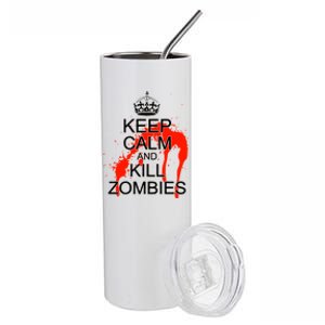 Keep Calm and Kill Zombies Stainless Steel Tumbler