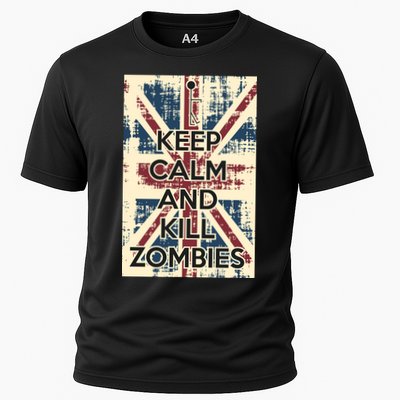 Keep Calm and Kill Zombies Vintage Performance Shirt
