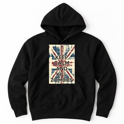 Keep Calm and Kill Zombies Vintage Hoodie