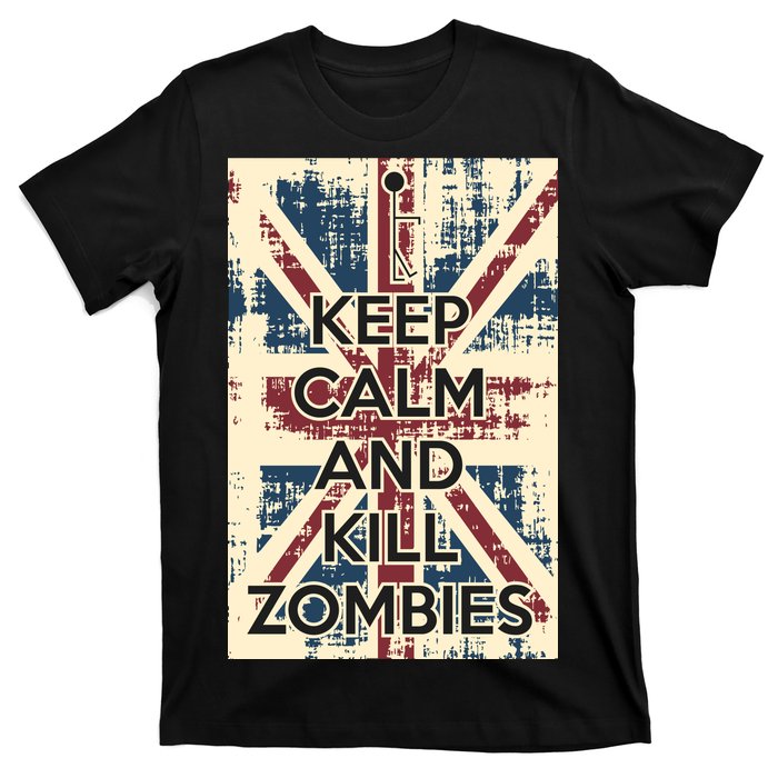 Keep Calm and Kill Zombies Vintage T-Shirt