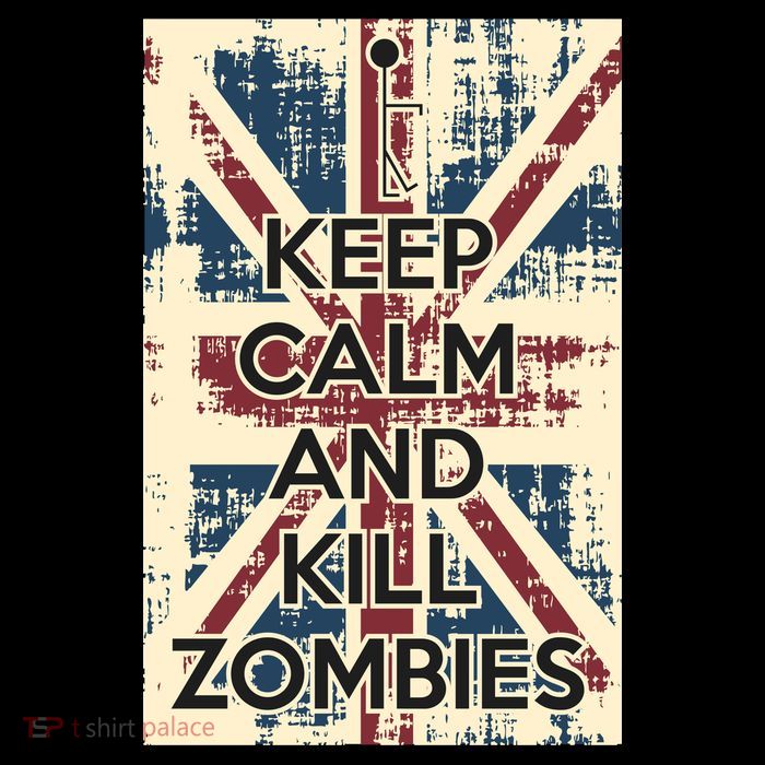 Keep Calm and Kill Zombies Vintage T-Shirt