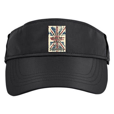 Keep Calm and Kill Zombies Vintage Adult Drive Performance Visor