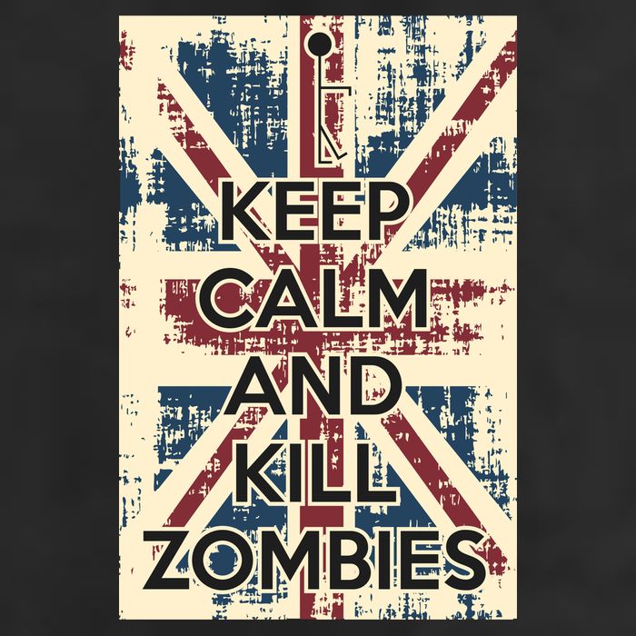 Keep Calm and Kill Zombies Vintage Beanie