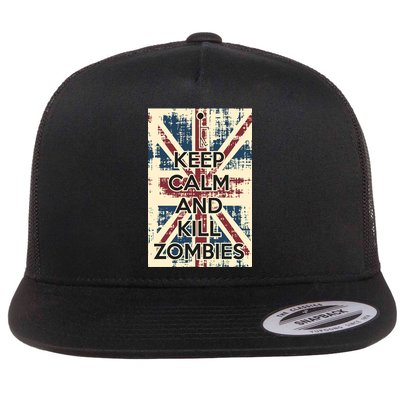 Keep Calm and Kill Zombies Vintage Flatbill Hat