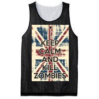 Keep Calm and Kill Zombies Vintage Mesh Reversible Basketball Jersey Tank