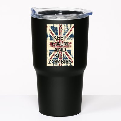 Keep Calm and Kill Zombies Vintage Tumbler