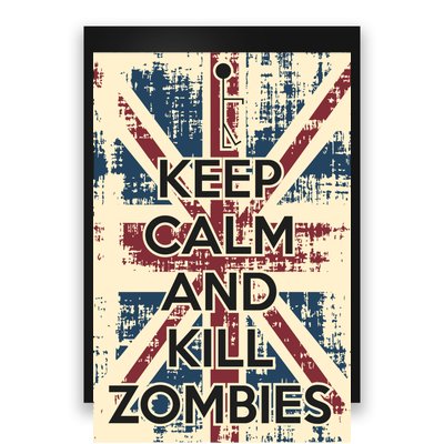 Keep Calm and Kill Zombies Vintage Poster