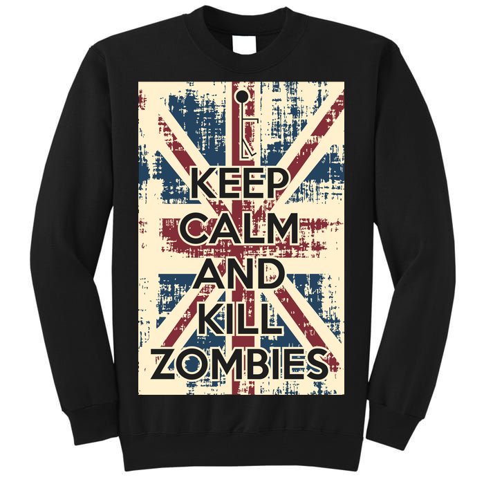 Keep Calm and Kill Zombies Vintage Tall Sweatshirt