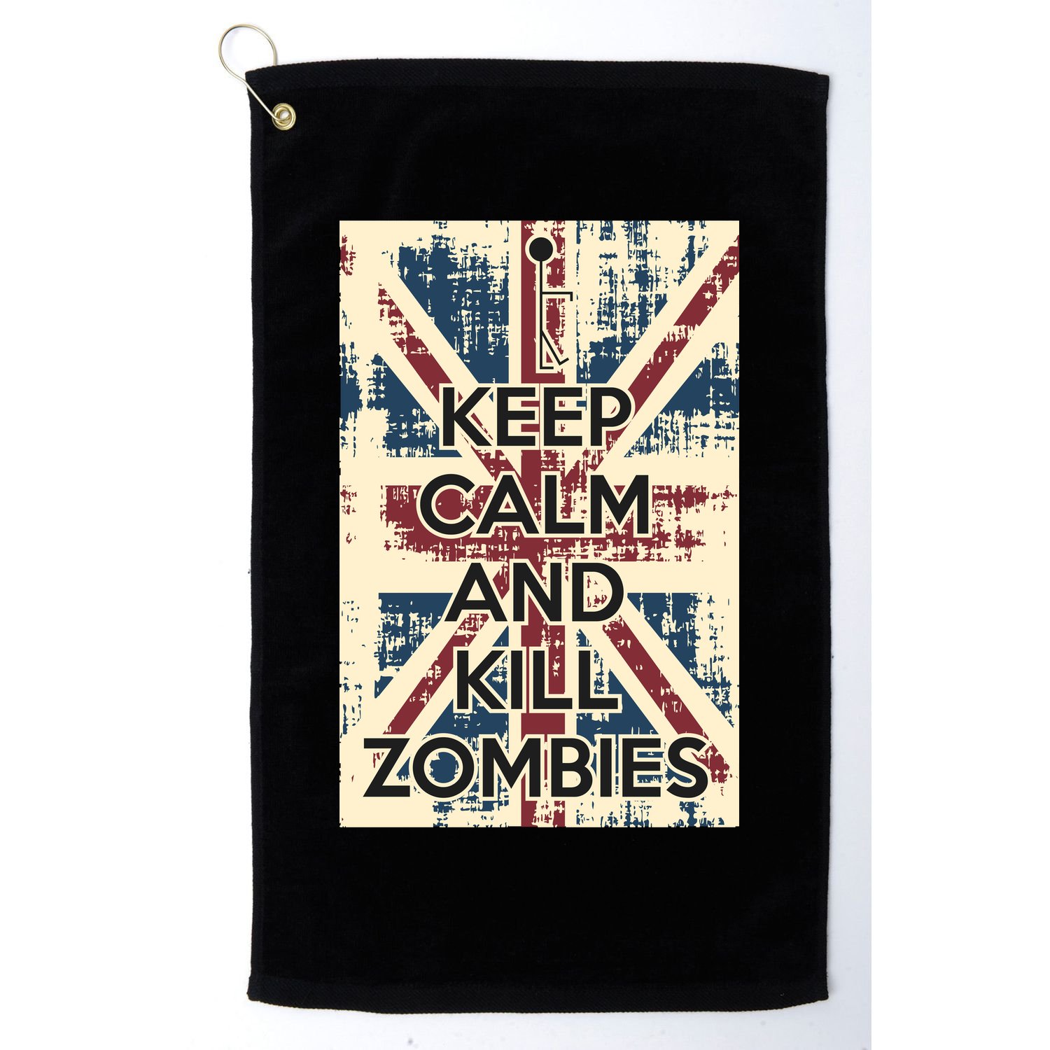 Keep Calm and Kill Zombies Vintage Golf Towel
