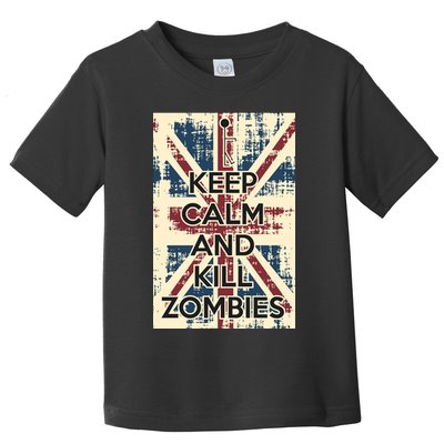 Keep Calm and Kill Zombies Vintage Toddler T-Shirt