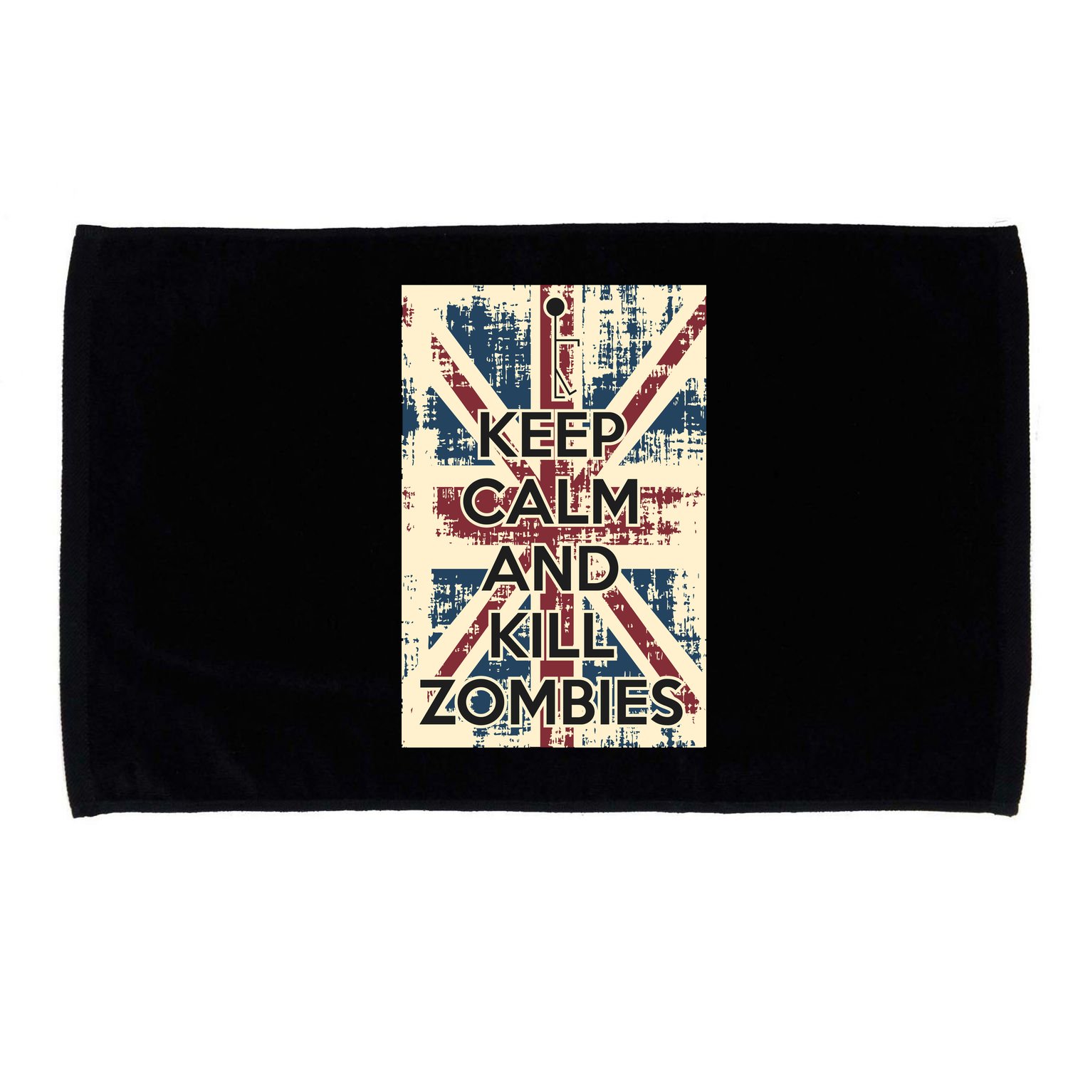 Keep Calm and Kill Zombies Vintage Microfiber Hand Towel