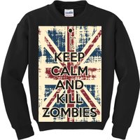 Keep Calm and Kill Zombies Vintage Kids Sweatshirt