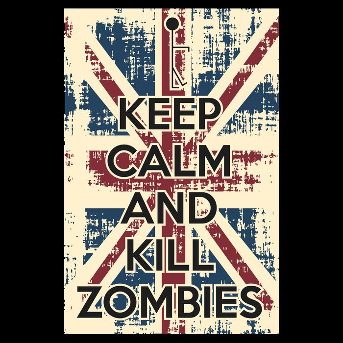 Keep Calm and Kill Zombies Vintage Wool Snapback Cap