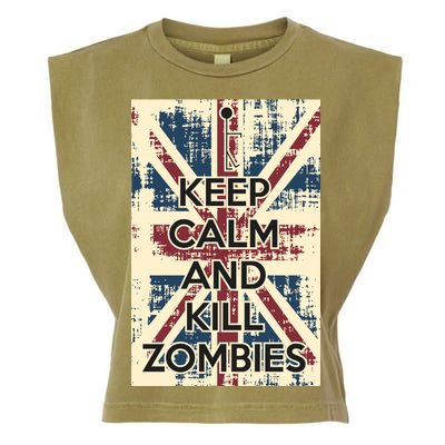 Keep Calm and Kill Zombies Vintage Garment-Dyed Women's Muscle Tee