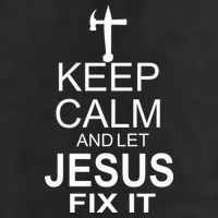 Keep Calm And Let Jesus Fix It Adult Drive Performance Visor
