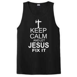 Keep Calm And Let Jesus Fix It PosiCharge Competitor Tank