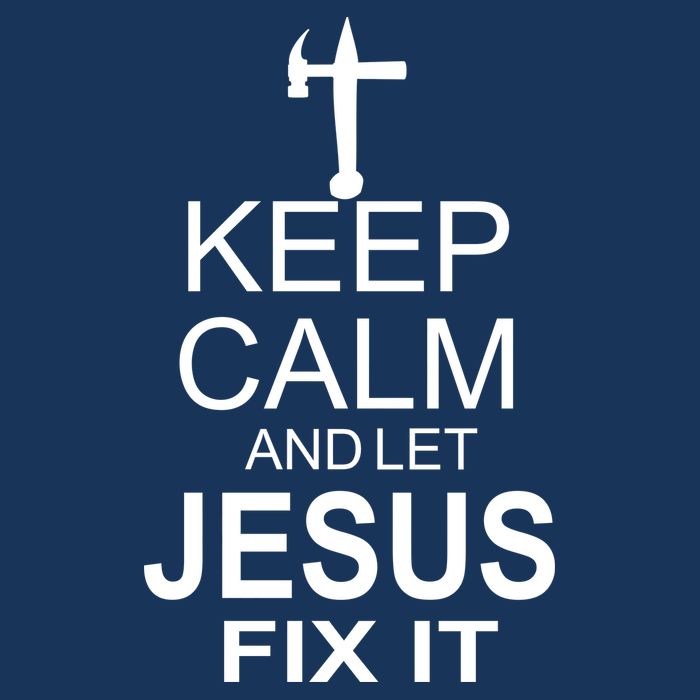 Keep Calm And Let Jesus Fix It Performance Shirt