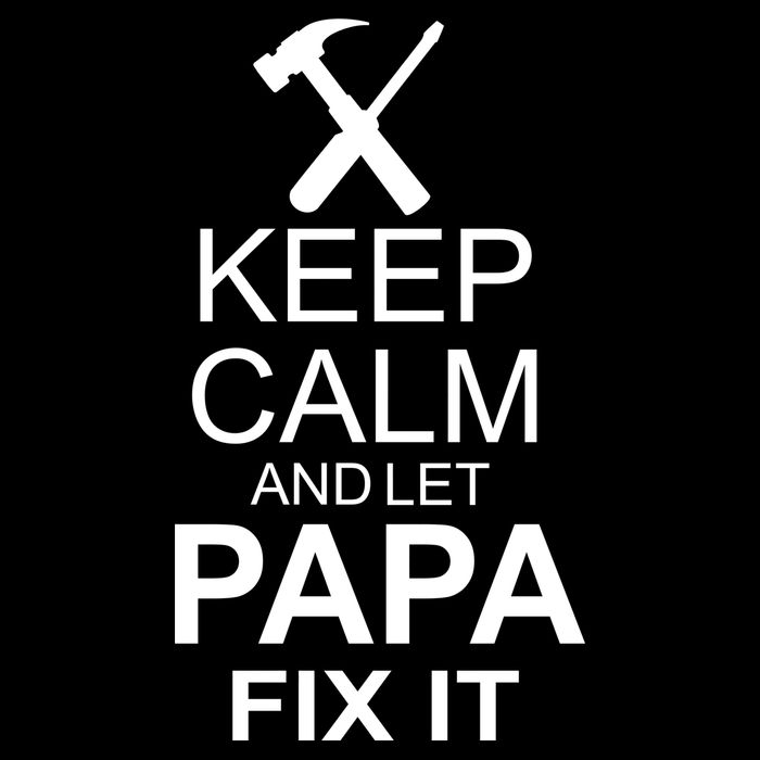Keep Calm And Let Papa Fix It 16 in Basic Backpack