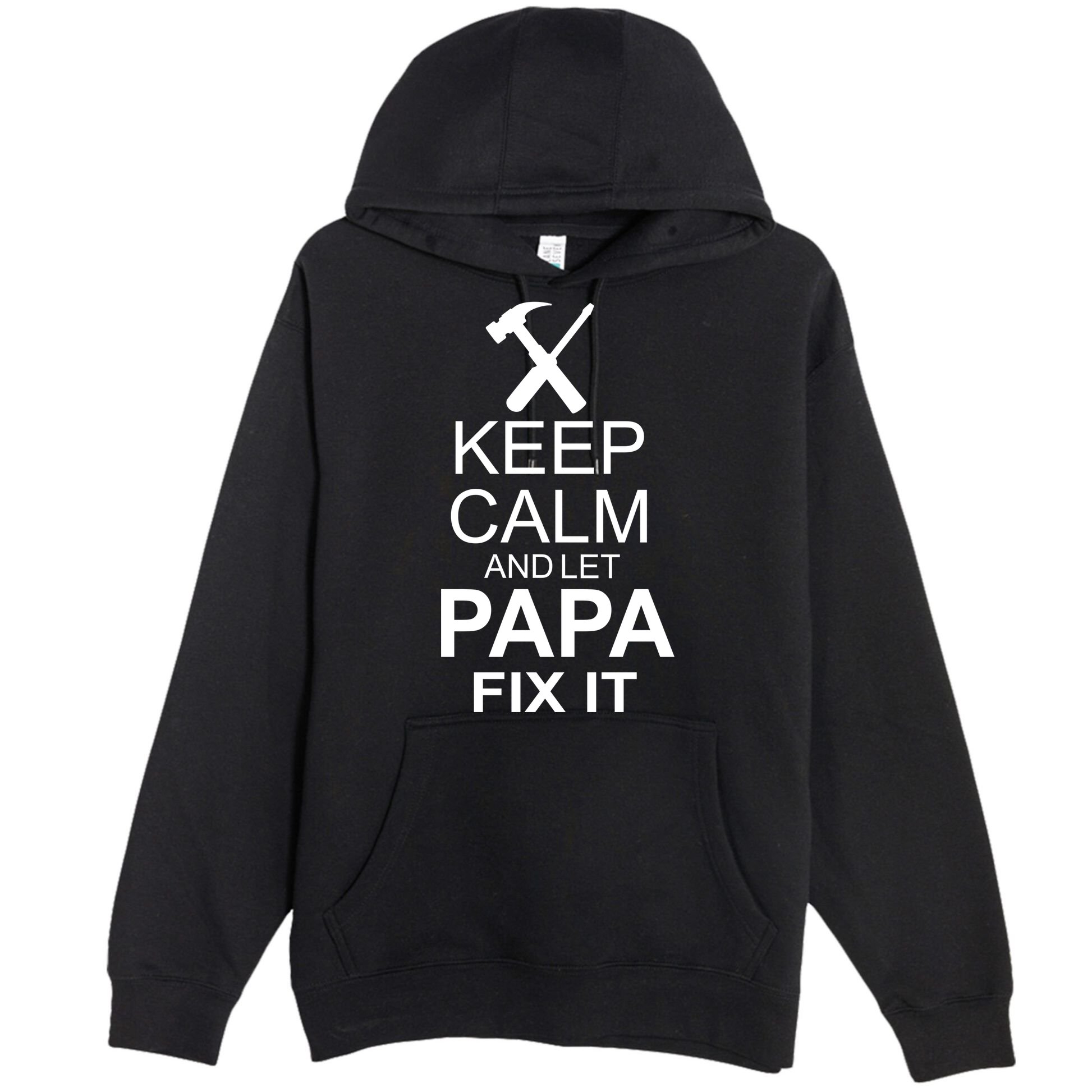 Keep Calm And Let Papa Fix It Premium Pullover Hoodie