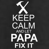 Keep Calm And Let Papa Fix It Premium Pullover Hoodie
