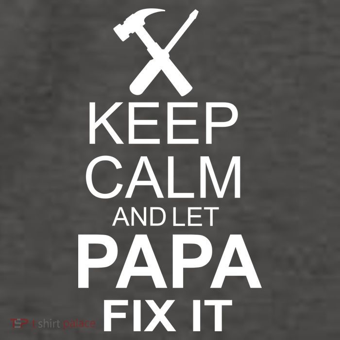 Keep Calm And Let Papa Fix It Vector Backpack