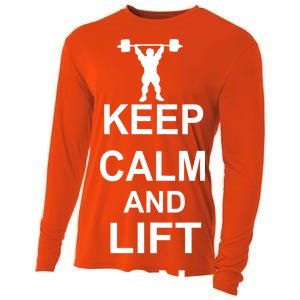 Keep Calm And Lift On Cooling Performance Long Sleeve Crew