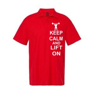 Keep Calm And Lift On Softstyle Adult Sport Polo