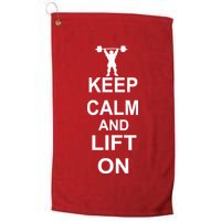 Keep Calm And Lift On Golf Towel