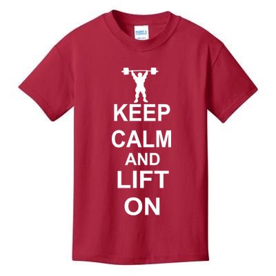 Keep Calm And Lift On Kids T-Shirt