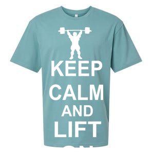 Keep Calm And Lift On Sueded Cloud Jersey T-Shirt