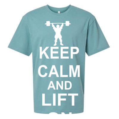 Keep Calm And Lift On Sueded Cloud Jersey T-Shirt