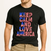 Keep Calm and Love America Cooling Performance Crew T-Shirt