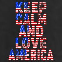 Keep Calm and Love America Trucker Hat