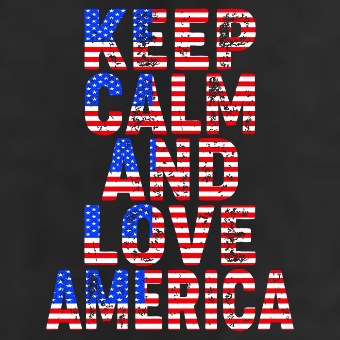 Keep Calm and Love America Trucker Hat