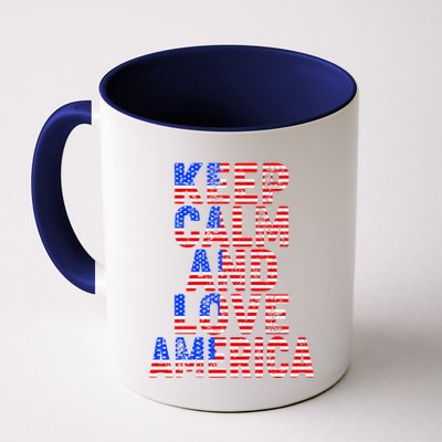 Keep Calm and Love America Mug