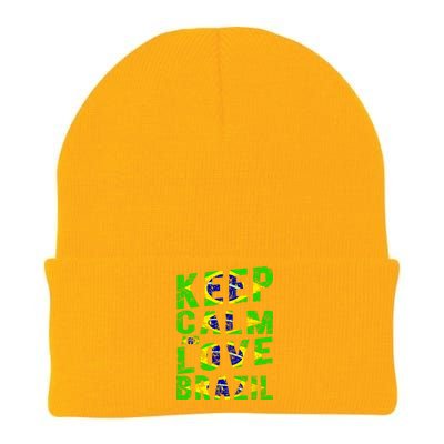 Keep Calm and Love Brazil Knit Cap Winter Beanie