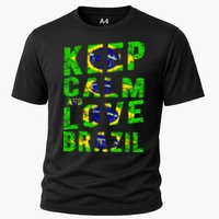 Keep Calm and Love Brazil Cooling Performance Crew T-Shirt