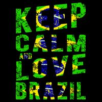Keep Calm and Love Brazil Cooling Performance Crew T-Shirt