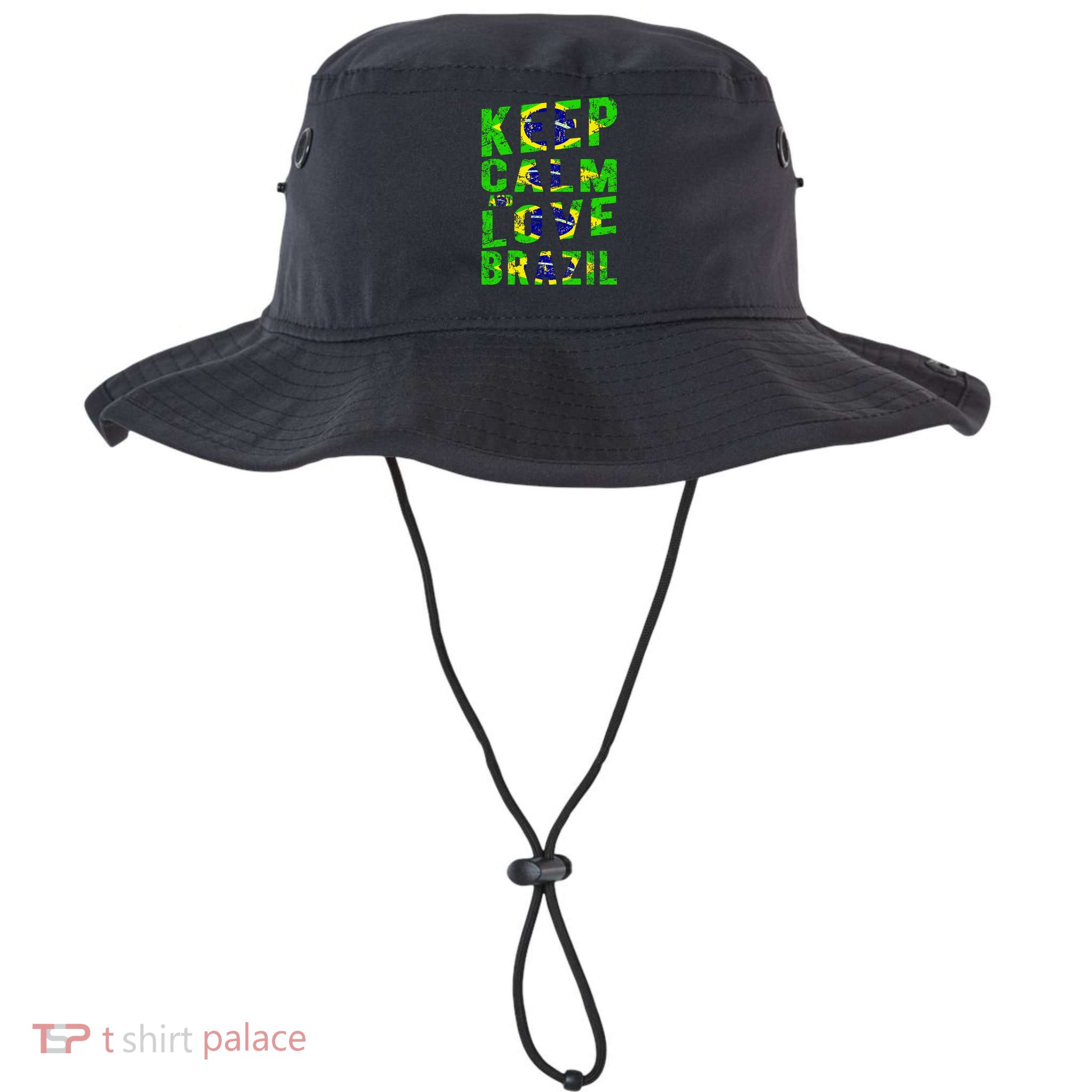 Keep Calm and Love Brazil Bucket Hat