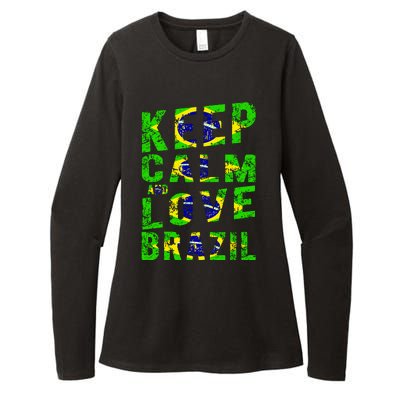 Keep Calm and Love Brazil Womens CVC Long Sleeve Shirt