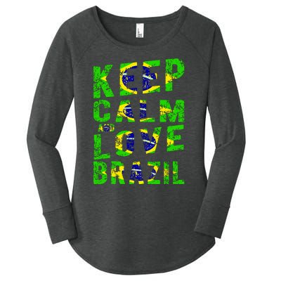 Keep Calm and Love Brazil Women's Perfect Tri Tunic Long Sleeve Shirt