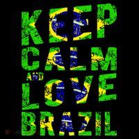Keep Calm and Love Brazil Flatbill Hat